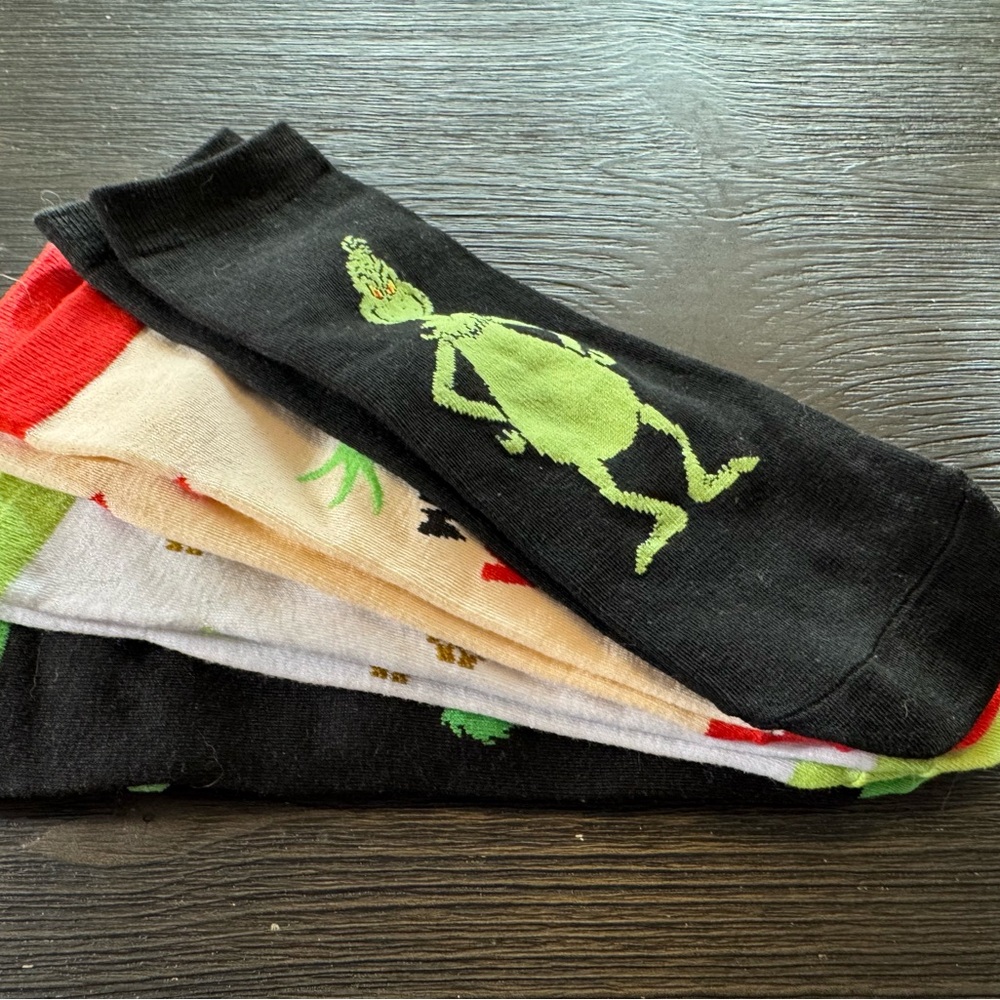 Grinch Ankle Socks - set of 4